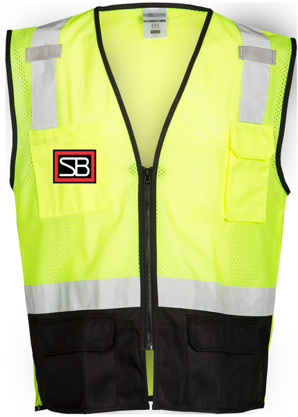 Black Bottom Mesh Vest