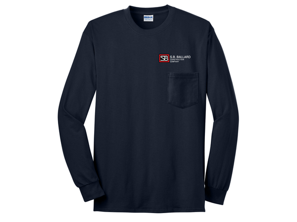 Ultra Cotton Long Sleeve T With Pocket