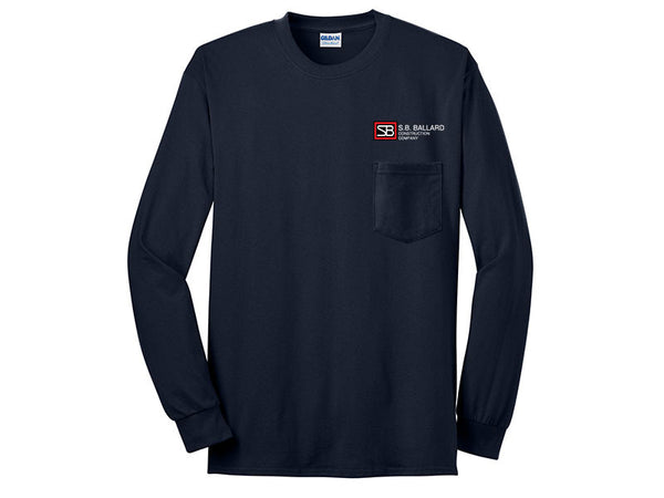 Ultra Cotton Long Sleeve T With Pocket