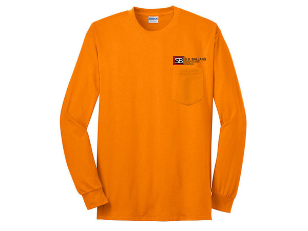 Ultra Cotton Long Sleeve T With Pocket