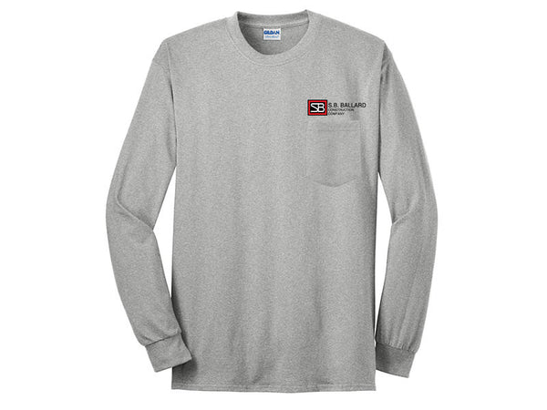 Ultra Cotton Long Sleeve T With Pocket