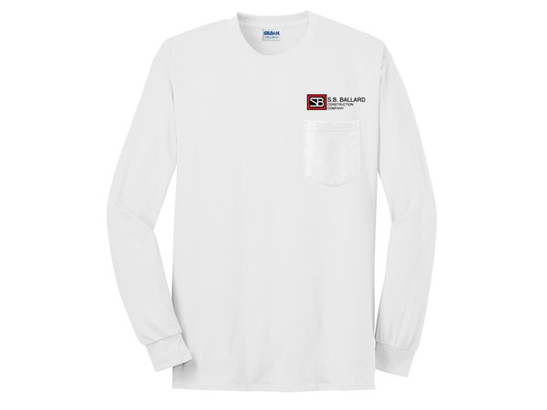 Ultra Cotton Long Sleeve T With Pocket